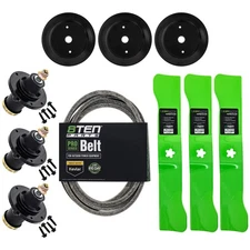 8TEN Blade Spindle Belt Kit for Husqvarna Z248F 48-Inch 588811002 539131898