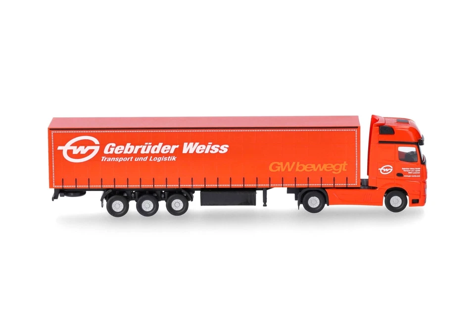 Herpa 066891 | MB Actros Gigaspace Gardinenpl.-Sattelz. | Gebrüder Weiss | 1:160 - Bild 3 von 4