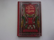 JULES VERNE - LE PILOTE DU DANUBE - HETZEL 1908 cartonnage feuilles d'acanthe