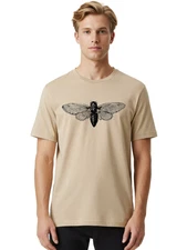 Cicada Mens Graphic Tee, 100% Cotton, Casual Summer Wear