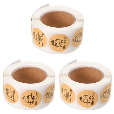 3 Rolls Verpackung Sticker Backetiketten Aufkleber Für Lebensmitteletiketten