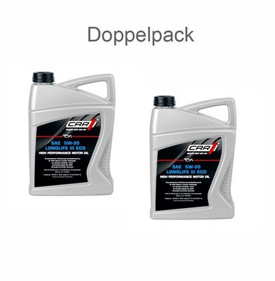 2 x 5 L CAR1 Motoröl SAE 5W-30 Longlife III ECO High Performance, VW 50400 BMW