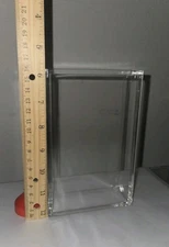 Acrylic Display Case With Magnetic Lid And Rubber Feet For Collectibles