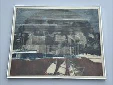 EGUCHI PAINTING VINTAGE ABSTRACT STAR CONSTELLATIONS MODERNISM EXPRESSIONISM