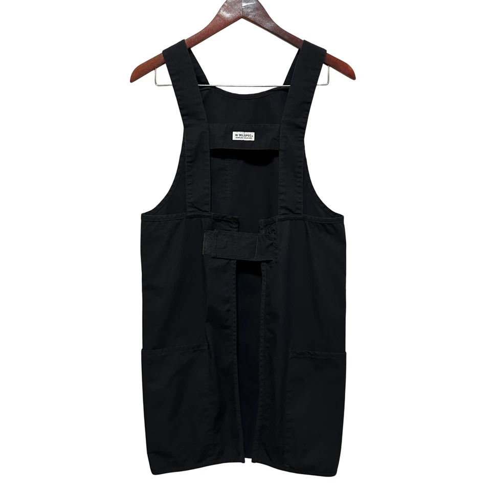 1997 年 Wtaps 棉防撕店围裙 - 黑色,均码 | 罕见,复古 WTAPS — 第 2/4 张图片