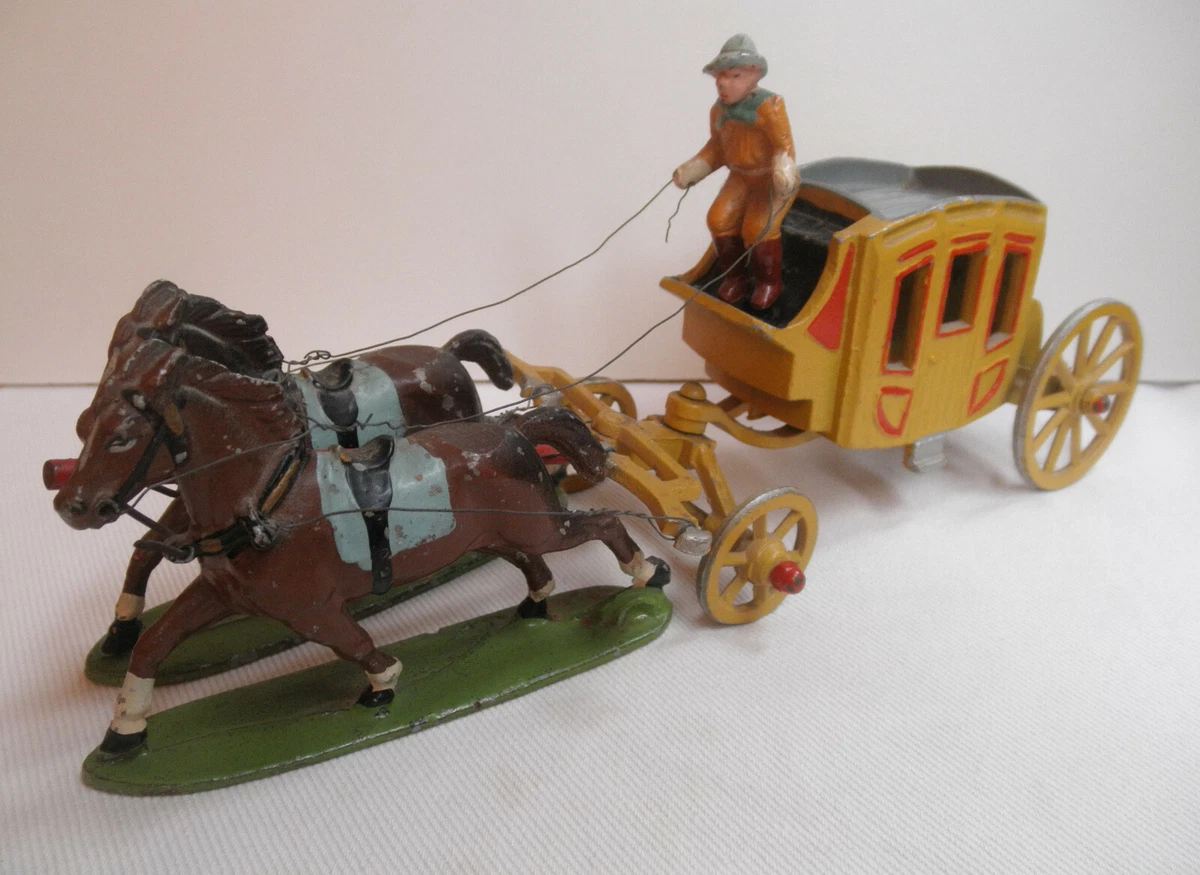 Figurine Quiralu Far West – Diligence 2 Chevaux 1ère Version