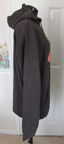 Women's Sweatshirt RAINBOW BRITE Hoodie Brown Pockets LS Size 2XL Delta Fleece - Picture 11 of 13