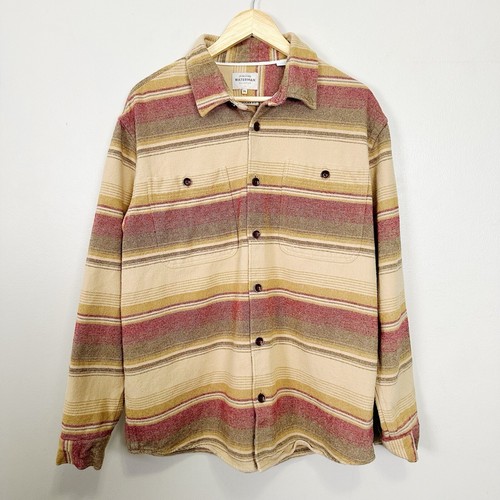 Quicksilver Waterman Flanell Oberteil Herren XLarge Southwestern rustikal böhmisch Retro