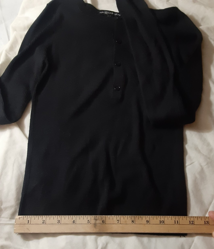 Nakedcashmere Pullover schwarz langarm Knopf weich 100% Kaschmir Gr. S Damen - Bild 5 von 7