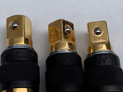 MAC Tools Limited Edition 2001 3/8” 24k Gold Plated Locking Extension 3 pc USA - Bild 19 von 19