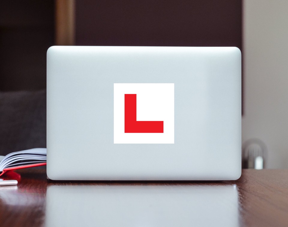 L Plate P Plate Learner Sticker Legal Learner UK Driver Car Sticker