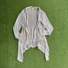 Chico  s Open Knit Waterfall Cardigan