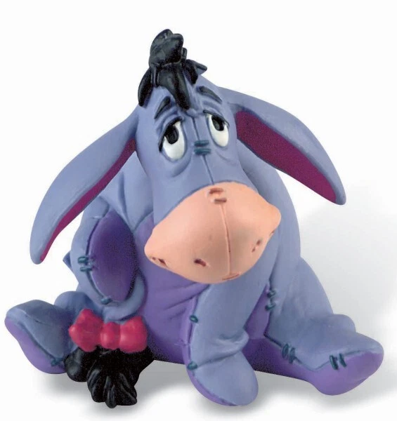 Winnie l'Ourson figurine Bourriquet assis 6 cm Bullyland Disney 123430