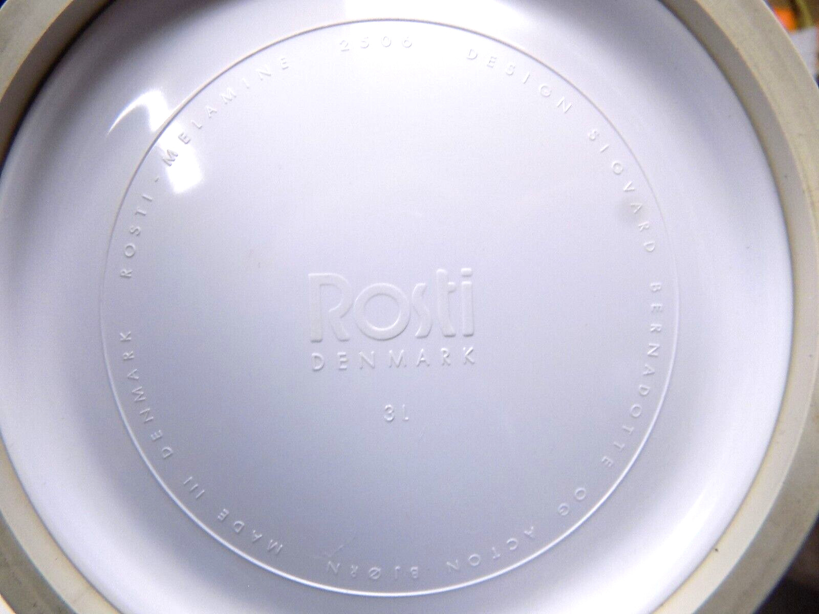 5 Mixing Bowls ROSTI & WILLIAMS SONOMA Melamine Nested Retro VTG MCM Denmark