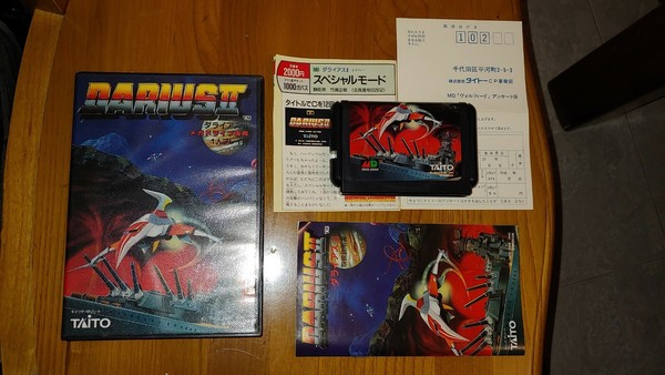 Darius 2. Sagaia Sega Megadrive. Japan. Complete. 1990 taito. Region free!!