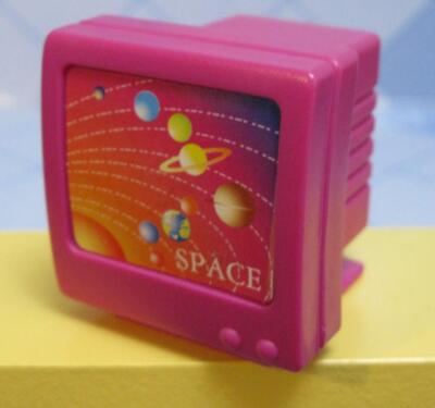 Purple space desktop computer for SCHOOL 1990s BARBIE DOLL Teachers school desk