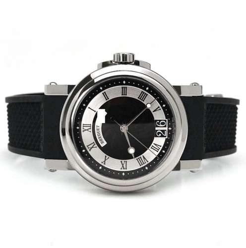Breguet Marine Automatic Big Date 5817ST/92/5V8 Black Dial Luxury Wristwatch