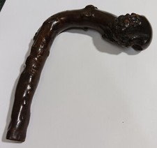 Vintage Wood Carved Umbrella Handle