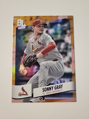 2024 Topps Big League Electric Orange Foil #217 Sonny Gray Cardinals SP E12
