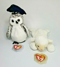 Ty Beanie Babies 1999 Wiser and 1996 Fleece BB12