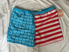 NWT Whataburger Magellan Mens Swim Trunks Americana Flag  Fish Gear Sports 3XL