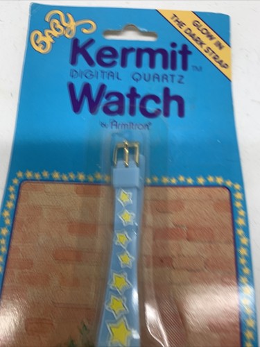 Baby Kermit The Frog Watch Vintage 1987 Henson Productions Muppet Babies - Picture 3 of 6