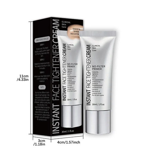 3 Stück Instant Face Tightener No-Filter Primer, Instant Face Tightener Cream 30ml - Bild 12 von 14