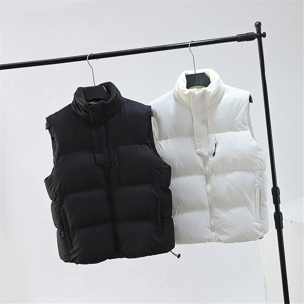 Mens white store winter vest