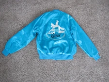 VTG 70's WORLD CHAMPION BARREL RACER MARTHA JOSEY  SATIN JACKET BY WESTARK USA L