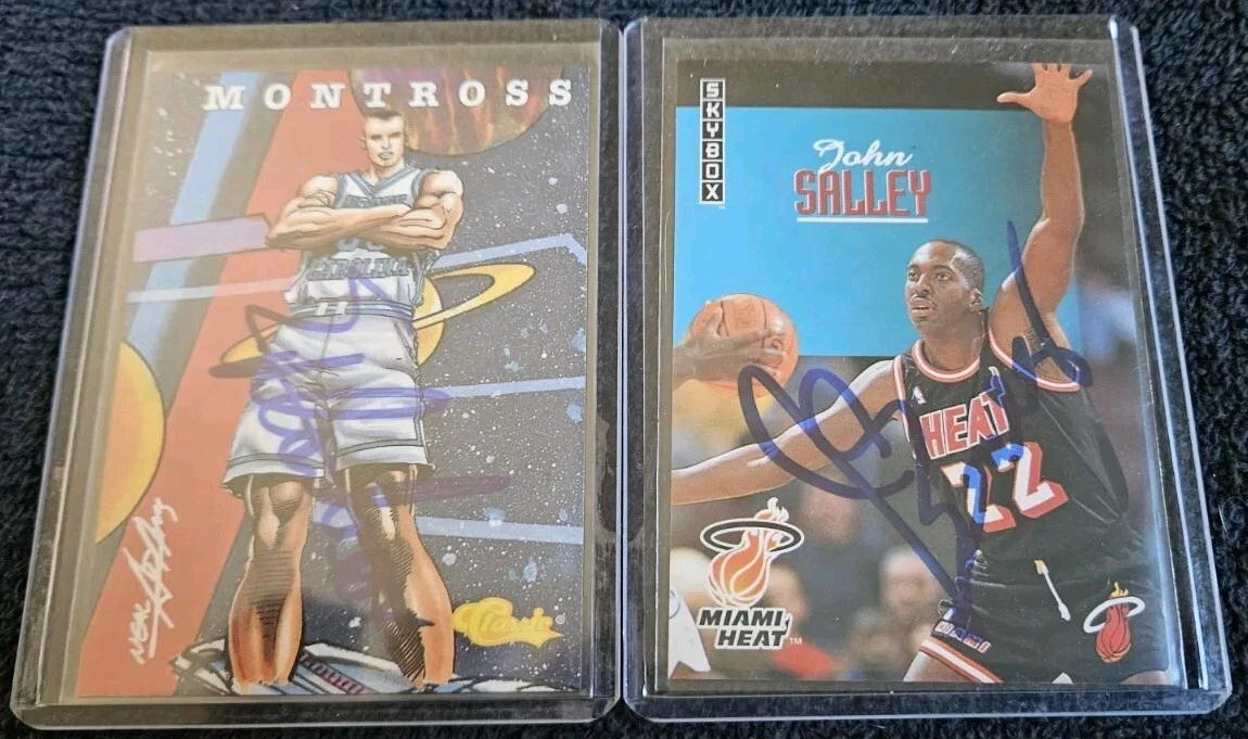 Eric Montross Basketball Autographed Sports Trading Cards