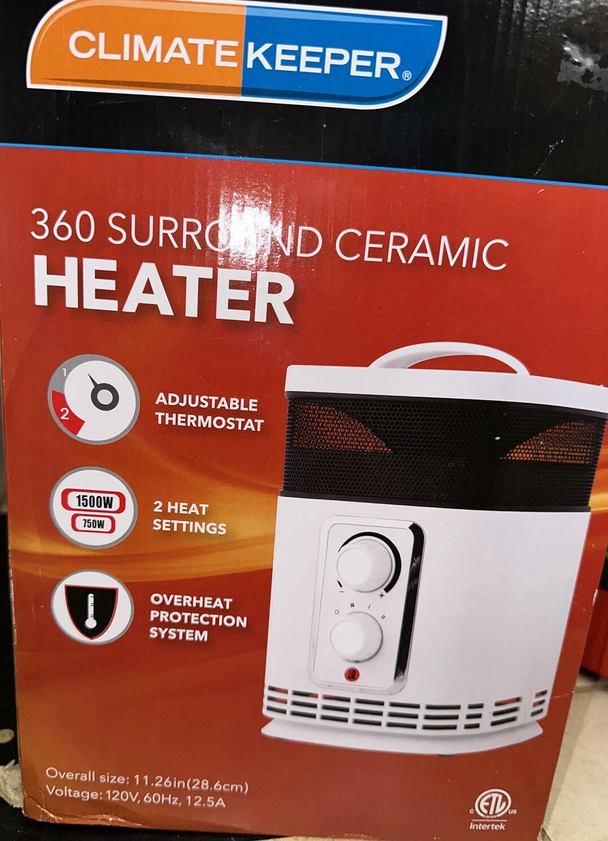Climate Keeper 360° Surround Ceramic Heater White New!! | eBay