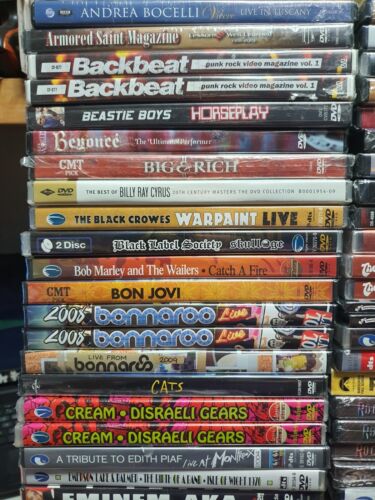 Brand New Sealed Music and Concert DVDs - Fill your cart to save money - Picture 2 of 69