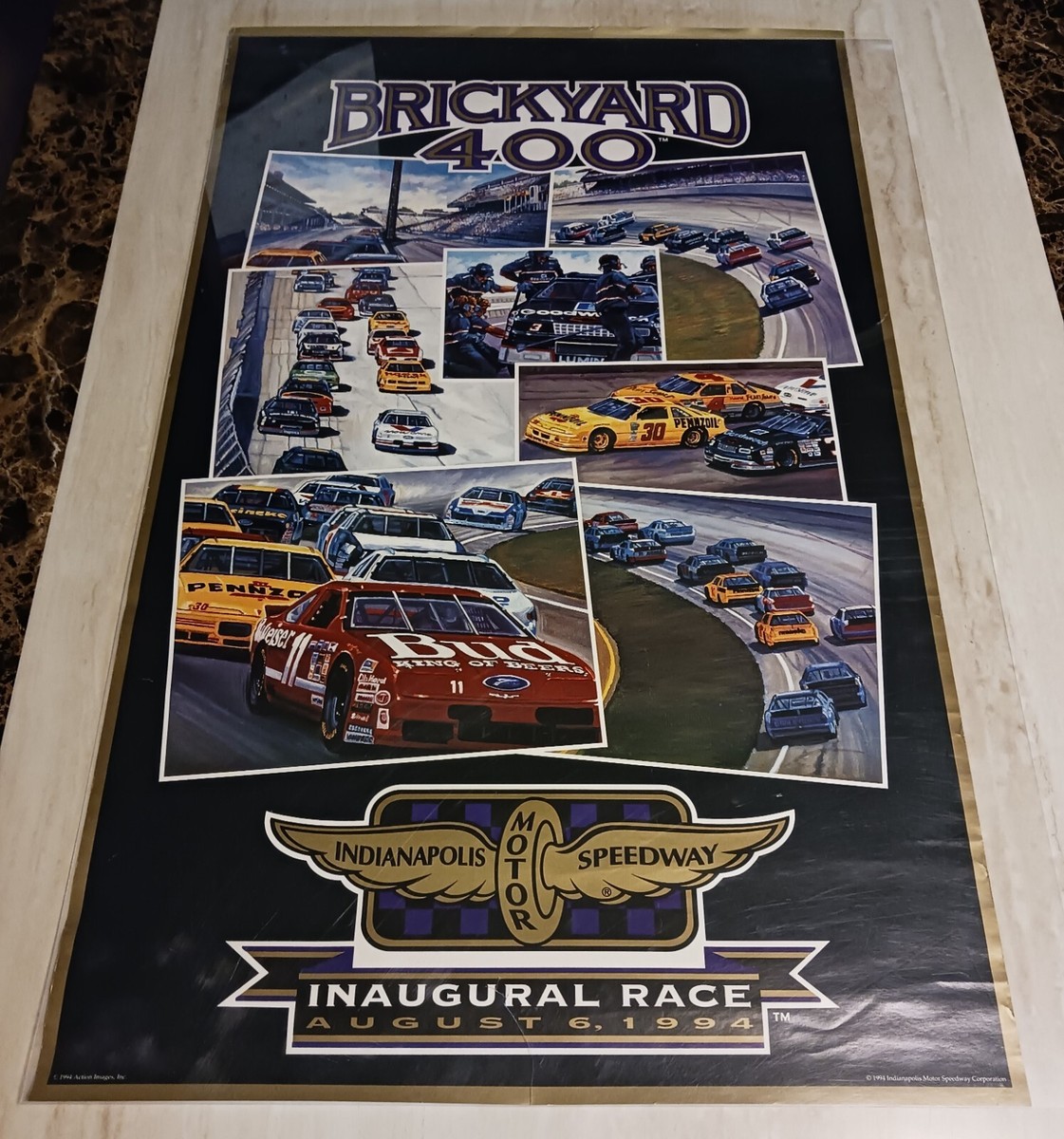 Brickyard 400- Inaugural Race August 6, 1994 36x22 Poster GREAT