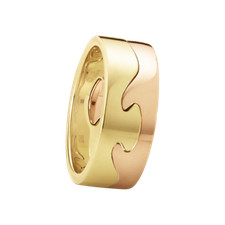 Georg Jensen. Fusion 2-piece Ring - 18k Yellow & Rose Gold.