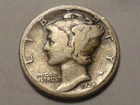 1928-S NICE"BETTER DATE-MM"WINGED MERCURY 90% SILVER DIME LOW MINTAGE 7,400,000!