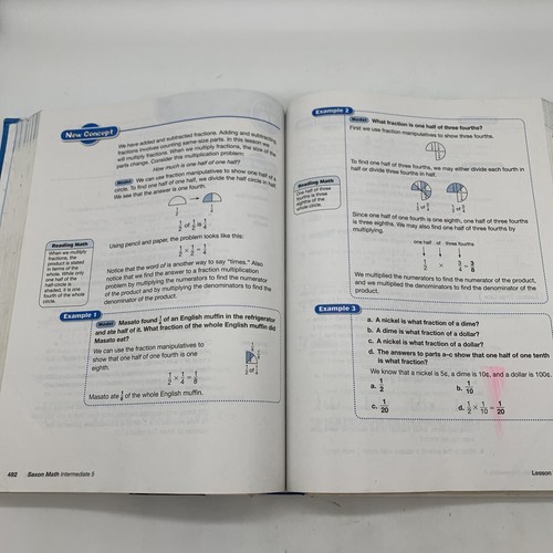 Saxon Math Intermediate 5 Student Text (2012 Edition) 5th Grade - Imagen 6 de 9