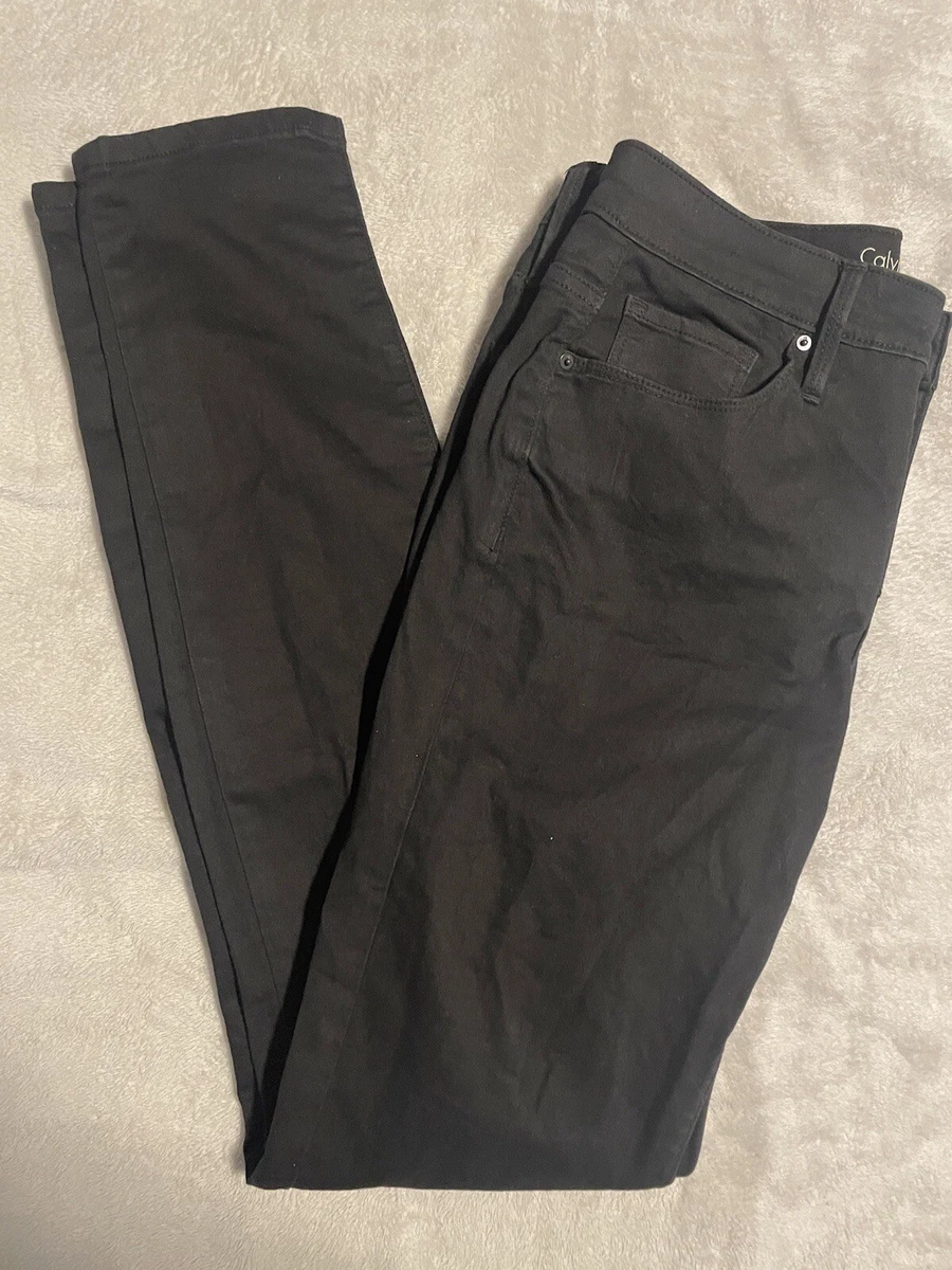 Calvin Klein Women s Size 6 X 32 Black Denim Jeans Curvy Skinny