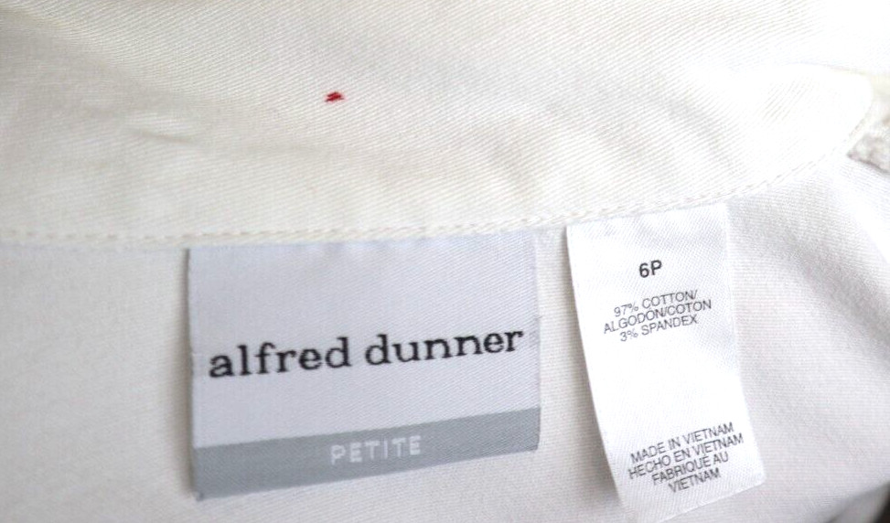 ALFRED DUNNER - WOMEN'S WHITE PATCHWORK BUTTERFLY… - image 5