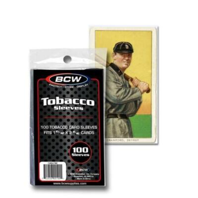Pack of 100 BCW Baseball Tobacco Allen & Ginter Card Clear Soft Sleeves ~  New! | eBay