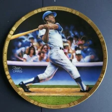 Mickey Mantle "The Swing" Sports Impressions Collectors Plate