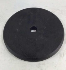SINGLE Pancake Style 25 Pound Barbell Weight Plate Standard 1  Hole used 11.3 K