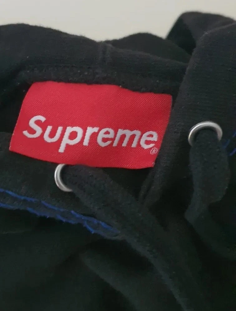 Felpa con cappuccio FW20 Supreme Big Stitch taglia XL felpa nera