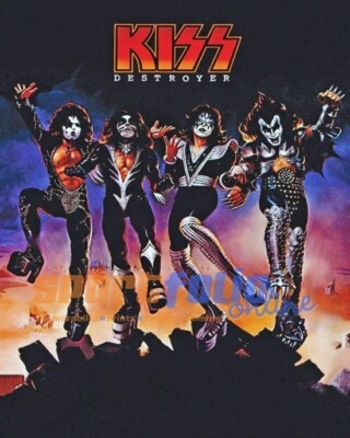 Famous Rock Band KISS Glossy 8x10 Photo Rock and Roll Print