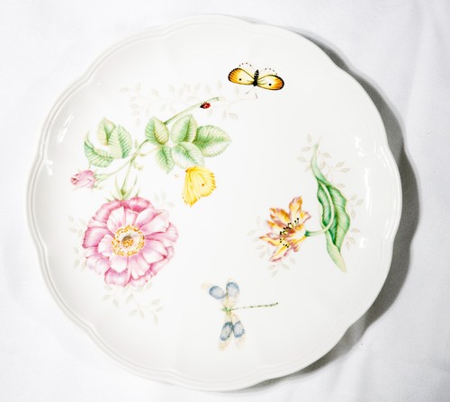 Lenox Schmetterlingswiese 5er Set (3 Designs) 11" Essteller mit gewelltem Rand - Bild 3 von 10
