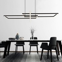 Led Design HäNge Decken Leuchte Switch Dimmer Wohn Zimmer Pendel Lampe Schwarz