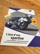 BMW motorrad R1100S Boxer cup replika R 1100  moto prospectus brochure catalogue