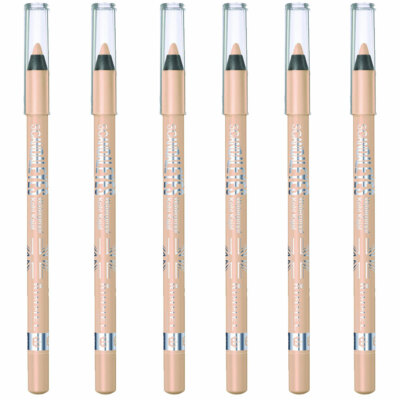 Pack of (6) New Rimmel Scandaleyes Waterproof Kohl Kajal Liner 005 Nude 0.04 Oz
