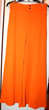 Vintage Clothing Ladies Bright Orange Prides Crossing Bell Bottom Pants Hippie