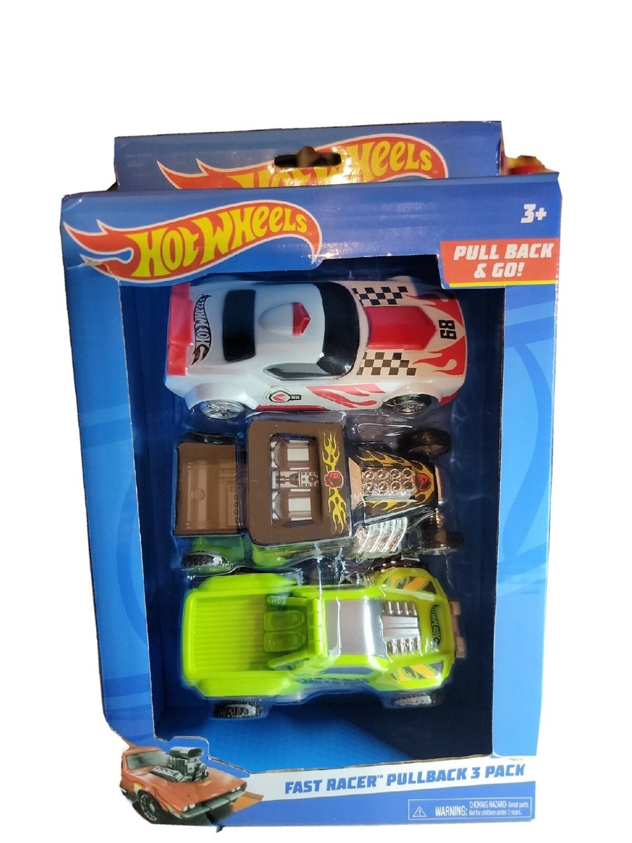 🚀Hot Wheels Fast Racer Pullback 3-pack - Brand New in Box🚀 | eBay