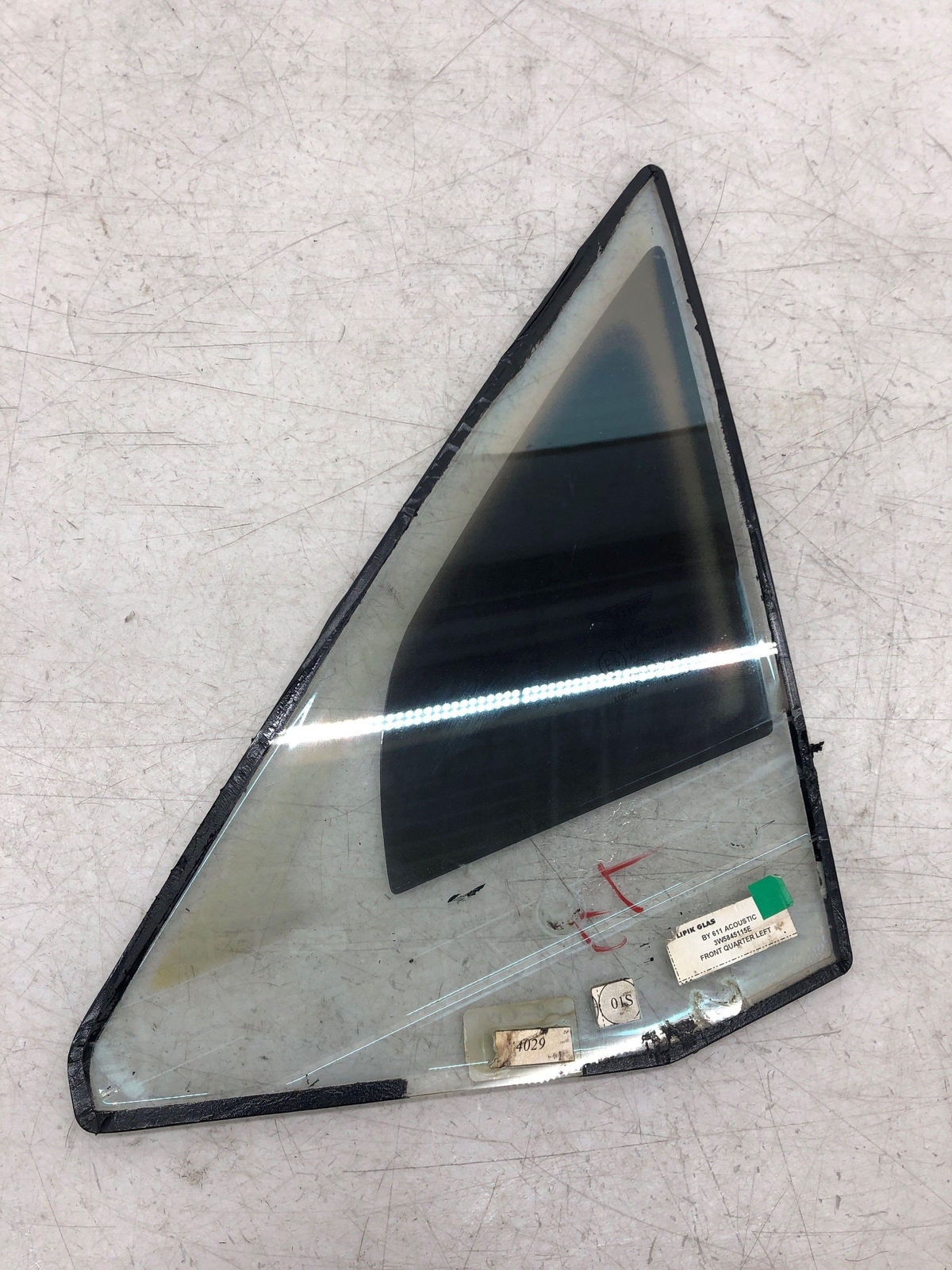 2006-2012 BENTLEY CONTINENTAL FRONT LEFT QUARTER FIXED VENT WINDOW 3W5845115E
